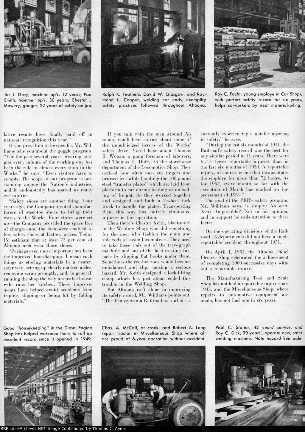 "National Safety Council Award," Page 15, 1952